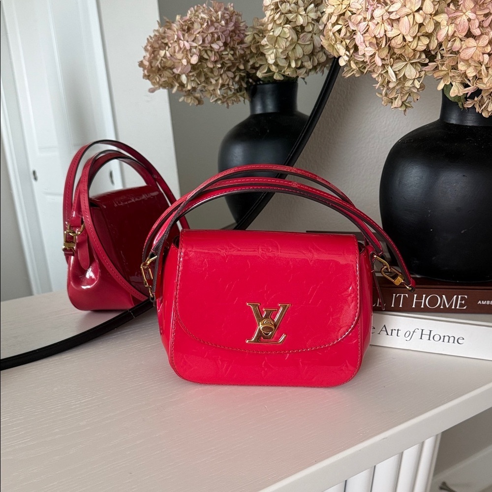 Louis Vuitton Pasadena Handbag Red AUTHENTIC #SR2156 - Picture 2 of 15